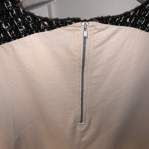 J. Crew Short sleeve cotton and tweed blouse - Picture 5 of 7